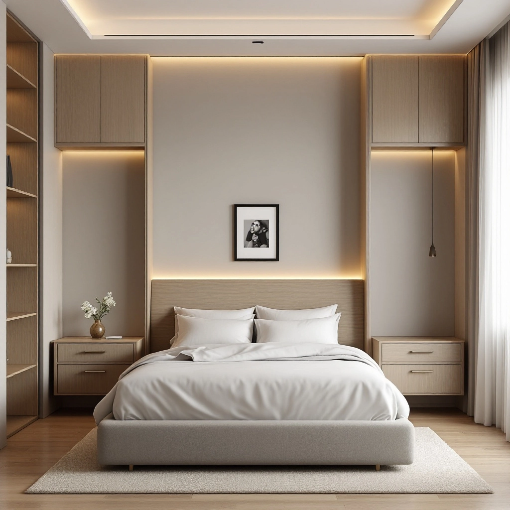 Ściana nad łóżkiem w sypialni – inspirujące pomysły