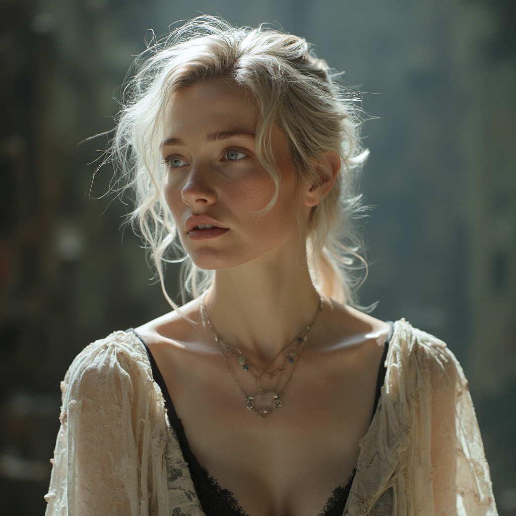 Fragment ściany z celowo nierównym tynkiem w odcieniach szarości, obok drewniana półka z pojedynczą ceramiczną misą. Kadr pionowy, ostrość na fakturę tynku.